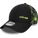 kasketter-buet-sort-snapback-9forty-poly-print-fra-valentino-rossi-vr46-motogp-af-new-era