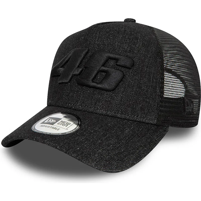 kasketter-buet-sort-snapback-9forty-a-frame-denim-fra-valentino-rossi-vr46-motogp-af-new-era