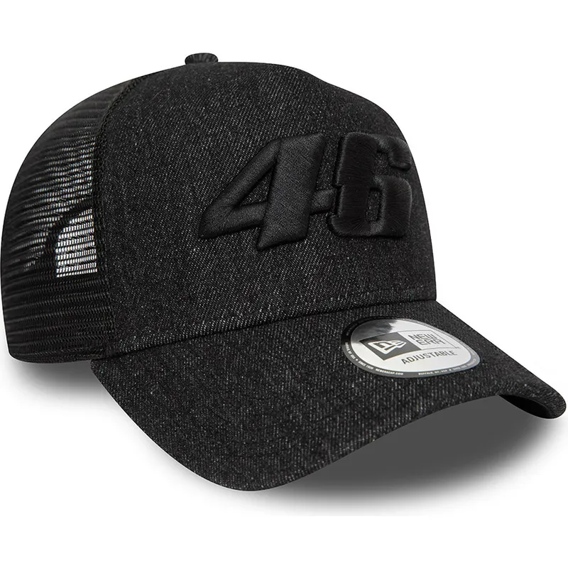 kasketter-buet-sort-snapback-9forty-a-frame-denim-fra-valentino-rossi-vr46-motogp-af-new-era