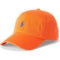buet-orange-justerbar-kasket-med-blat-cotton-chino-classic-sport-logo-fra-polo-ralph-lauren
