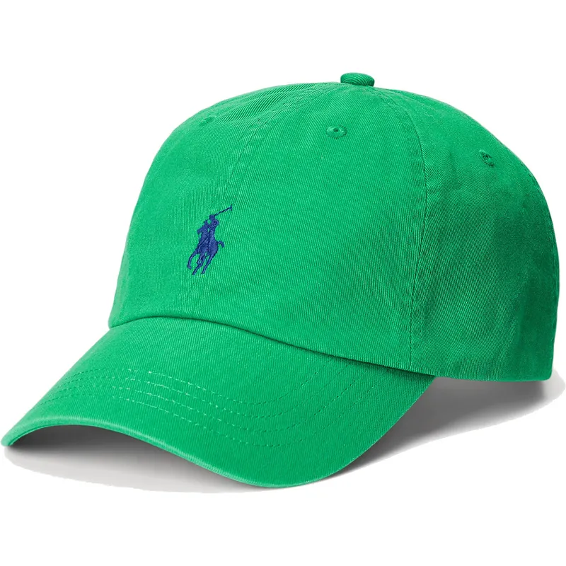 kasketter-buet-gron-justerbar-rem-af-polo-ralph-lauren
