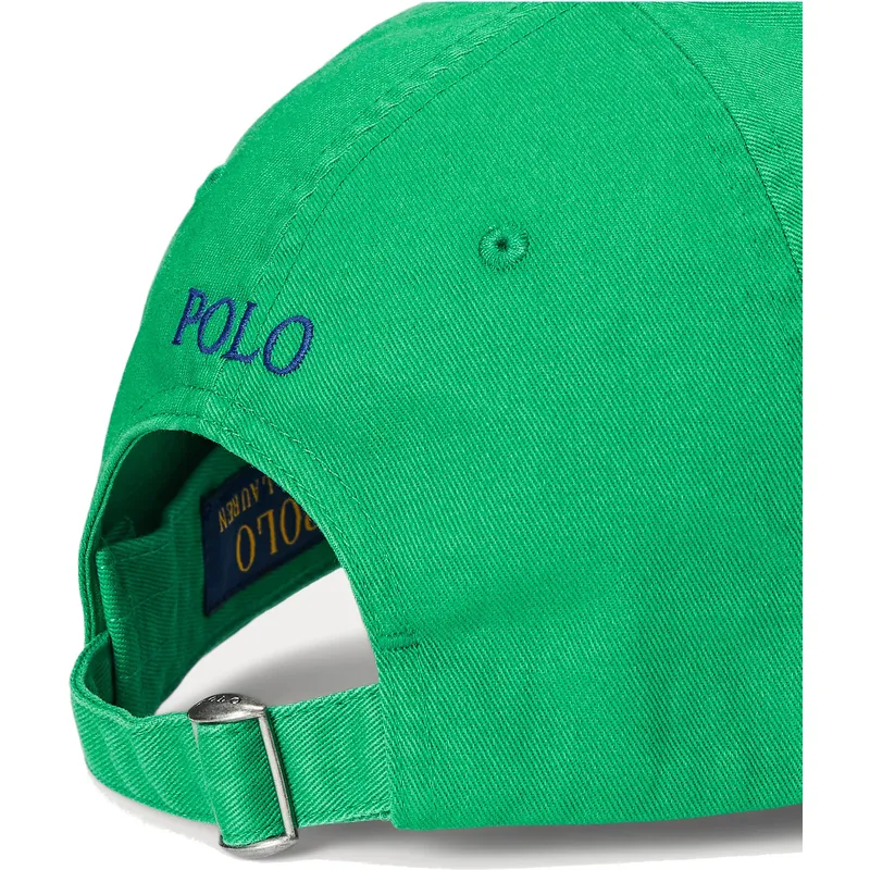 kasketter-buet-gron-justerbar-rem-af-polo-ralph-lauren