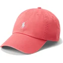polo-ralph-lauren-cotton-chino-classic-sport-justerbar-lys-rod-buet-kasket-med-hvidt-logo