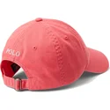 polo-ralph-lauren-cotton-chino-classic-sport-justerbar-lys-rod-buet-kasket-med-hvidt-logo