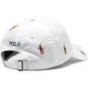 hvid-justerbar-buet-kasket-med-flerfarvet-logo-classic-sport-multi-fra-polo-ralph-lauren