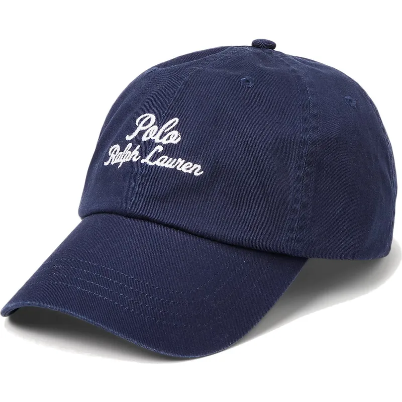 kasketter-buet-marinebla-justerbar-rem-af-polo-ralph-lauren