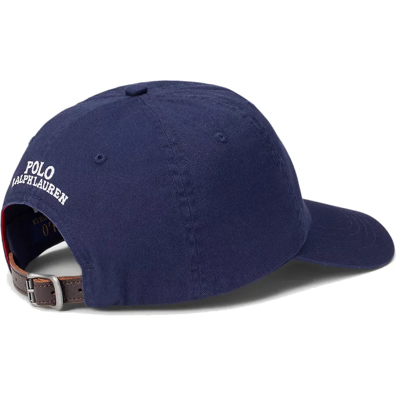kasketter-buet-marinebla-justerbar-rem-af-polo-ralph-lauren
