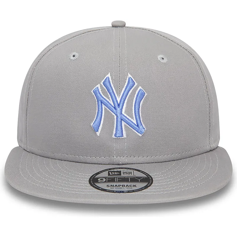 kasketter-flad-gra-snapback-9fifty-outline-fra-new-york-yankees-mlb-af-new-era