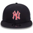 new-era-new-york-yankees-mlb-9fifty-outline-marinebla-snapback-kasket-med-rodt-logo