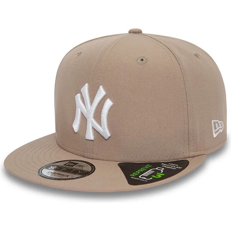 kasketter-flad-brun-snapback-9fifty-repreve-fra-new-york-yankees-mlb-af-new-era