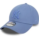 new-era-new-york-yankees-mlb-9forty-league-essential-justerbar-bla-kasket-med-buet-skygge-og-blat-logo