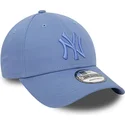 new-era-new-york-yankees-mlb-9forty-league-essential-justerbar-bla-kasket-med-buet-skygge-og-blat-logo