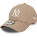 kasketter-buet-brun-justerbar-rem-claro-9forty-league-essential-fra-new-york-yankees-mlb-af-new-era