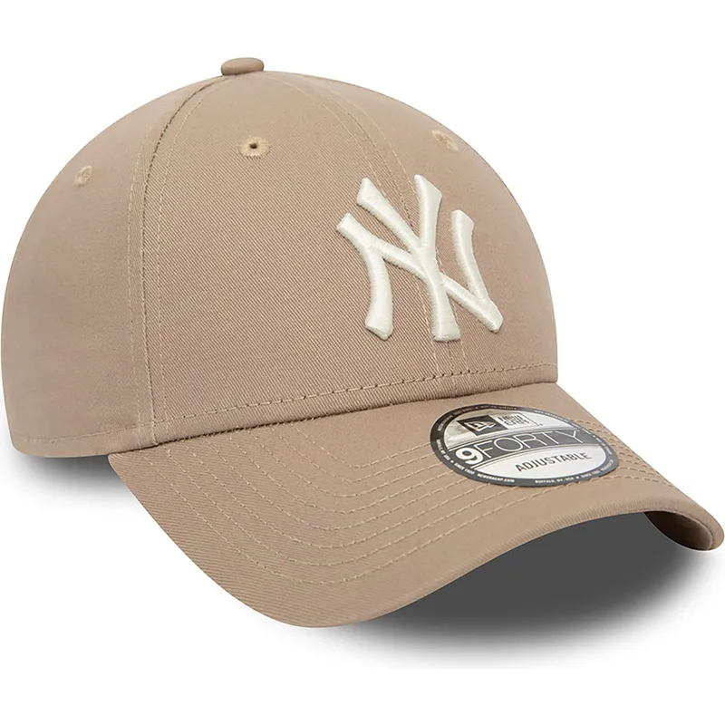 kasketter-buet-brun-justerbar-rem-claro-9forty-league-essential-fra-new-york-yankees-mlb-af-new-era
