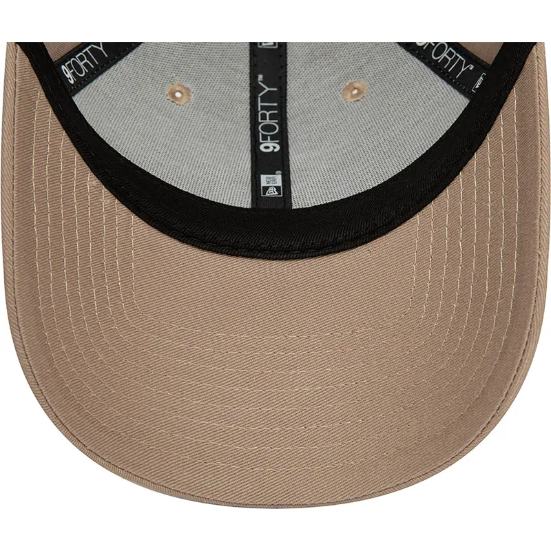 kasketter-buet-brun-justerbar-rem-claro-9forty-league-essential-fra-new-york-yankees-mlb-af-new-era