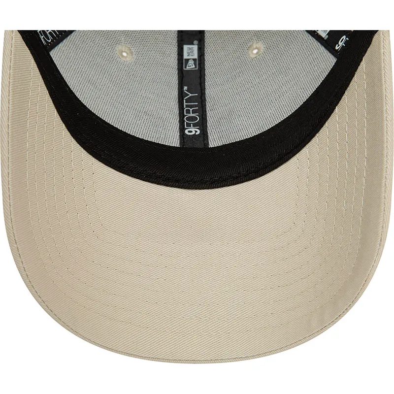 kasketter-buet-beige-justerbar-rem-marron-9forty-league-essential-fra-new-york-yankees-mlb-af-new-era