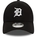 sort-justerbar-9forty-league-essential-kasket-med-buet-skygge-fra-detroit-tigers-mlb-af-new-era