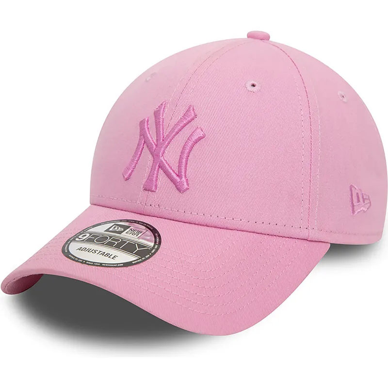 kasketter-buet-rosa-justerbar-rem-9forty-league-essential-fra-new-york-yankees-mlb-af-new-era