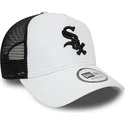 hvid-og-sort-a-frame-league-essential-chicago-white-sox-mlb-trucker-cap-fra-new-era