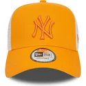 kasketter-buet-orange-snapback-a-frame-league-essential-fra-new-york-yankees-mlb-af-new-era
