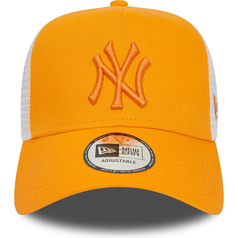 kasketter-buet-orange-snapback-a-frame-league-essential-fra-new-york-yankees-mlb-af-new-era