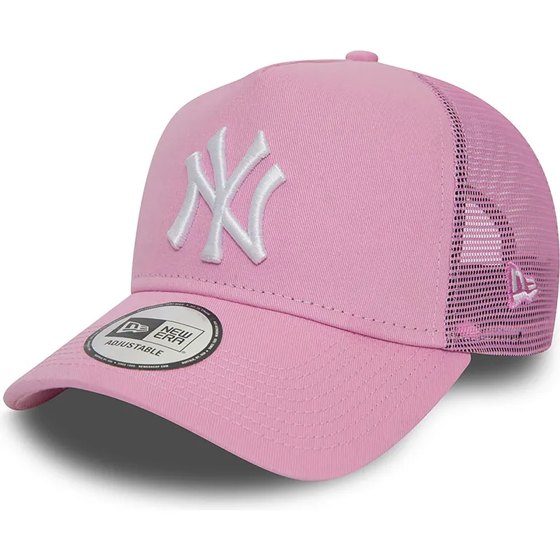kasketter-buet-rosa-snapback-a-frame-league-essential-fra-new-york-yankees-mlb-af-new-era