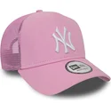 kasketter-buet-rosa-snapback-a-frame-league-essential-fra-new-york-yankees-mlb-af-new-era