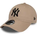 kasketter-buet-brun-justerbar-rem-negro-9twenty-league-essential-fra-new-york-yankees-mlb-af-new-era
