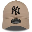 new-era-new-york-yankees-mlb-9twenty-league-essential-brun-justerbar-kasket-med-sort-logo