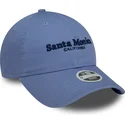 new-era-9twenty-santa-monica-california-wordmark-justerbar-bla-kvindekasket-med-bojet-skygge