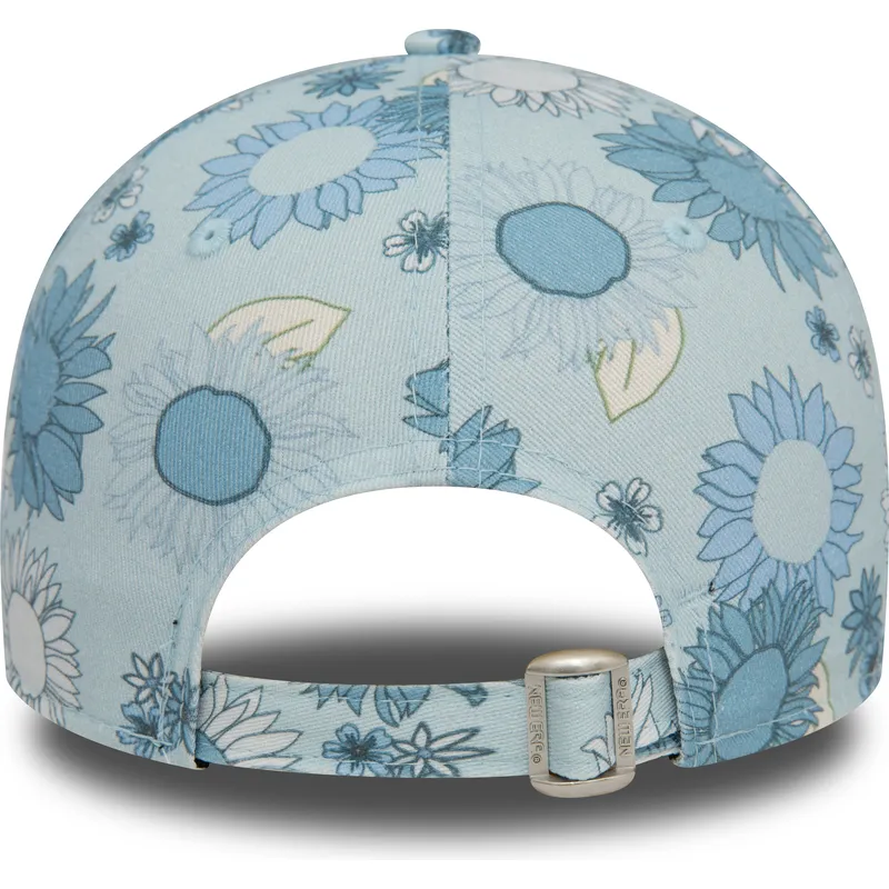 kasketter-buet-bla-justerbar-rem-9forty-floral-all-over-print-fra-new-york-yankees-mlb-af-new-era
