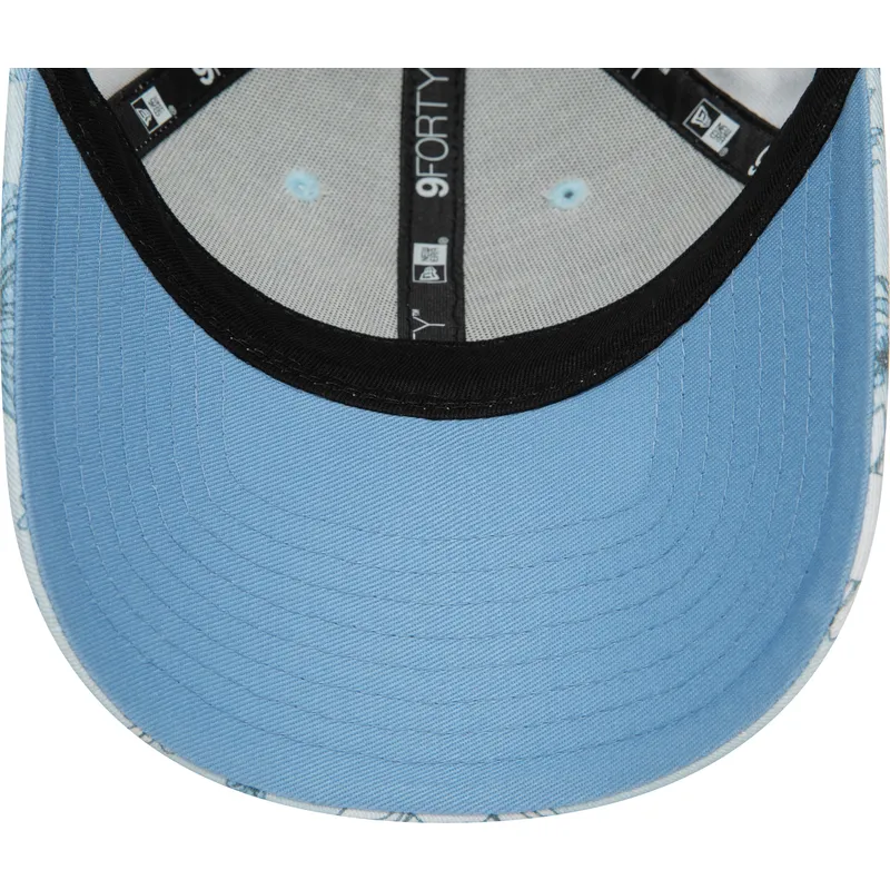 kasketter-buet-bla-justerbar-rem-9forty-floral-all-over-print-fra-new-york-yankees-mlb-af-new-era
