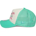 hvid-og-gron-trucker-kasket-til-kvinder-a-frame-foam-front-fra-miami-surf-club-florida-fra-new-era