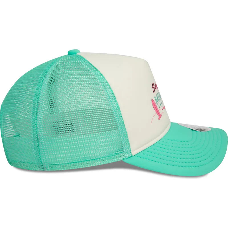 kasketter-buet-gron-snapback-a-frame-foam-front-fra-miami-surf-club-florida-af-new-era