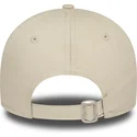 beige-justerbar-kurvet-kasket-til-kvinder-9forty-flower-fra-new-york-yankees-mlb-fra-new-era