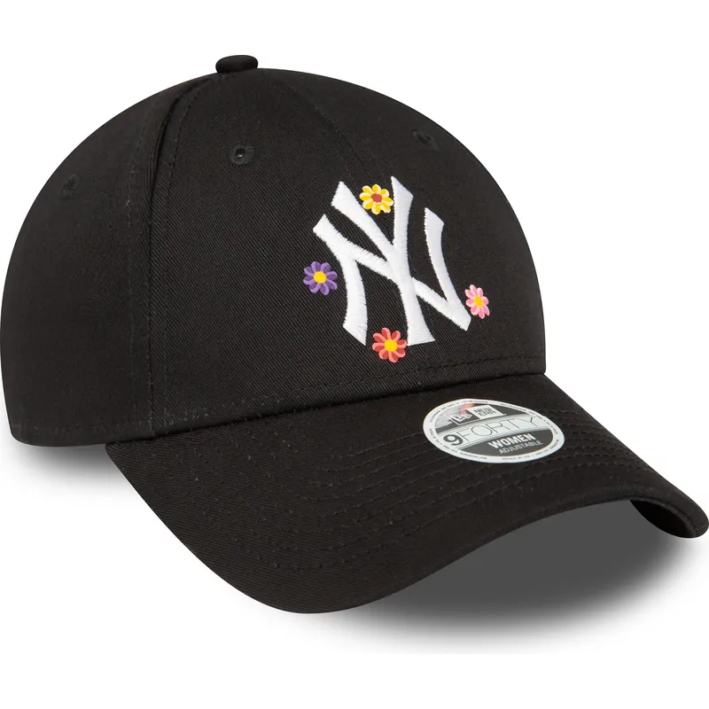kasketter-buet-sort-justerbar-rem-9forty-flower-fra-new-york-yankees-mlb-af-new-era kasketter-buet-sort-justerbar-rem-9forty-flower-fra-new-york-yankees-mlb-af-new-era