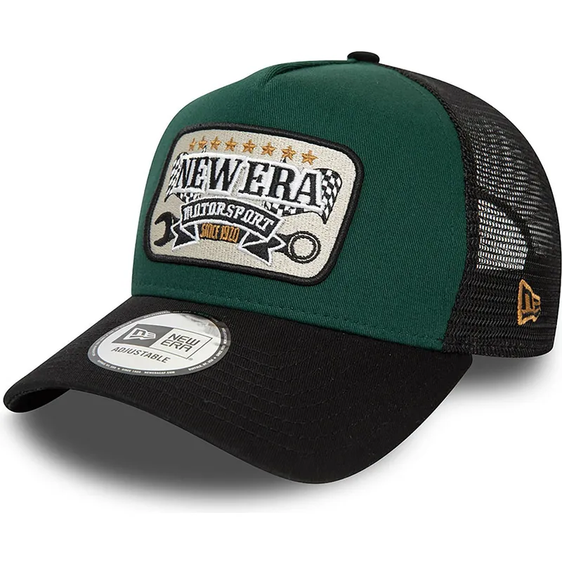 kasketter-buet-gron-snapback-a-frame-af-new-era