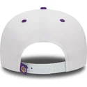 hvid-og-violet-flat-cap-snapback-9fifty-white-crown-fra-los-angeles-lakers-nba-fra-new-era