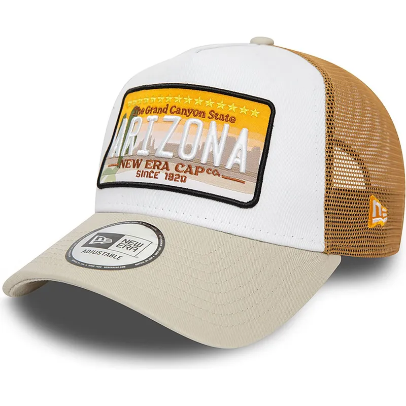 kasketter-buet-brun-snapback-a-frame-af-new-era