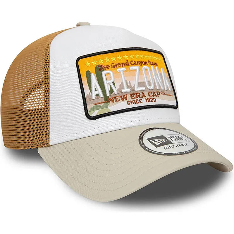kasketter-buet-brun-snapback-a-frame-af-new-era