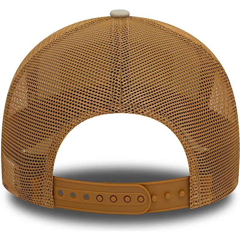 kasketter-buet-brun-snapback-a-frame-af-new-era