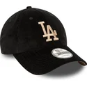 kasketter-buet-sort-justerbar-rem-9forty-cord-fra-los-angeles-dodgers-mlb-af-new-era