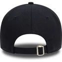 marinebla-justerbar-buet-kasket-med-brunt-logo-9twenty-boucle-af-new-york-yankees-mlb-fra-new-era