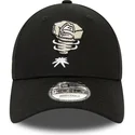 justerbar-sort-buet-kasket-9forty-minor-league-af-lansing-lugnuts-milb-fra-new-era