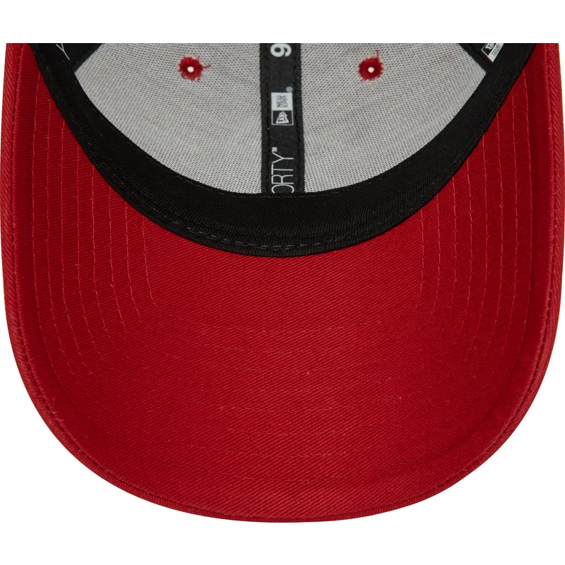 kasketter-buet-rod-justerbar-rem-9forty-minor-league-fra-modesto-nuts-milb-af-new-era