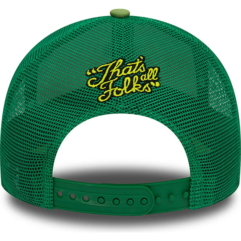 hvid-og-gron-trucker-kasket-a-frame-character-tasmanian-devil-looney-tunes-fra-new-era