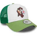 hvid-og-gron-trucker-kasket-a-frame-character-tasmanian-devil-looney-tunes-fra-new-era