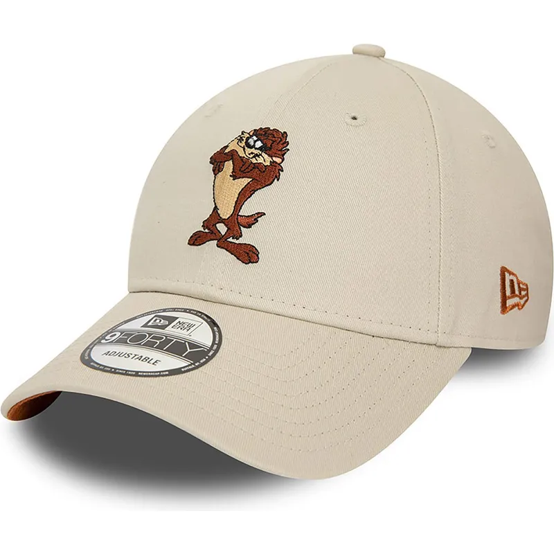 kasketter-buet-beige-justerbar-rem-9forty-character-de-diablo-fra-tasmania-looney-tunes-af-new-era