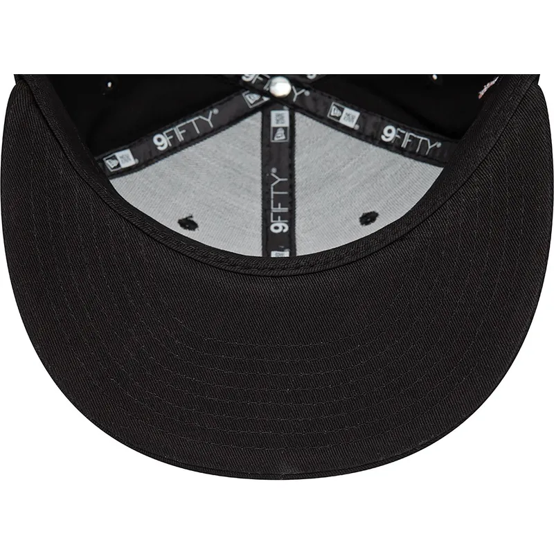 kasketter-flad-sort-snapback-9fifty-flower-icon-fra-new-york-yankees-mlb-af-new-era