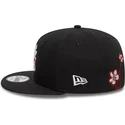 kasketter-flad-sort-snapback-9fifty-flower-icon-fra-new-york-yankees-mlb-af-new-era
